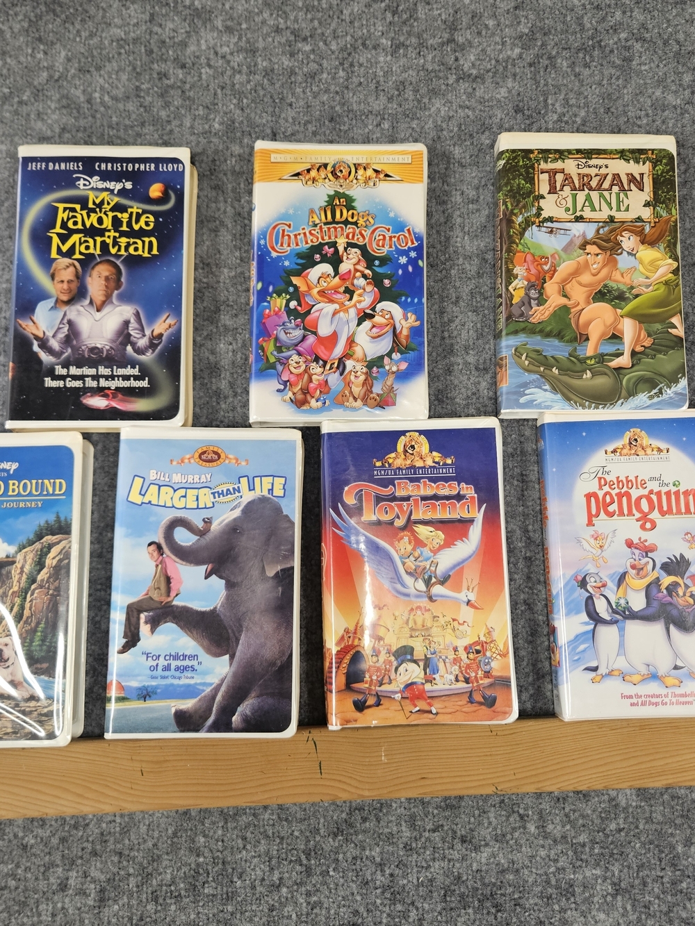 Disney VHS Movie Collection 7-Tape Set